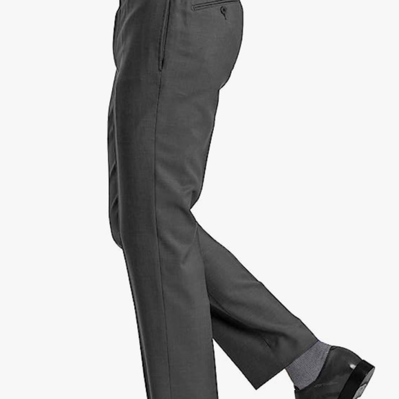 Brand New - Calvin Klein Men's Slim Fit Dress Pant - 34 x 32 - Charcoal Grey - Picture 3 of 6